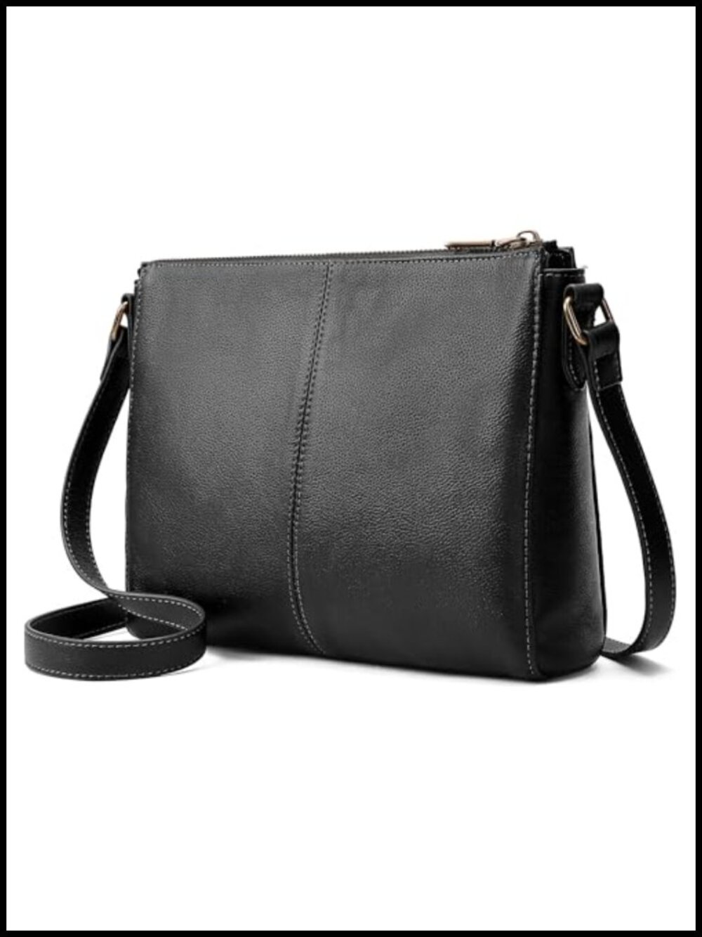 Genuine Leather Crossbody Bag RFID Wallet Anti-Theft Travel Purse